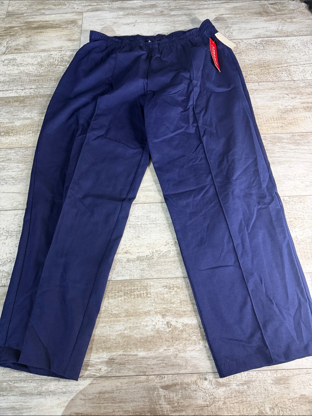 Cathy Daniels Men's Dark Navy Elastic-Waist Chinos